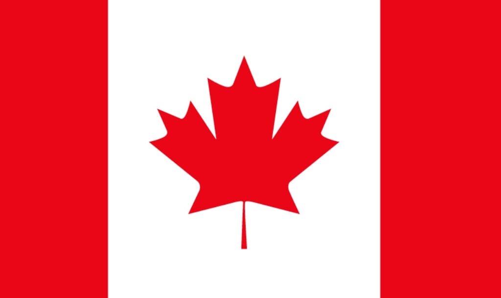 The Canadian flag.