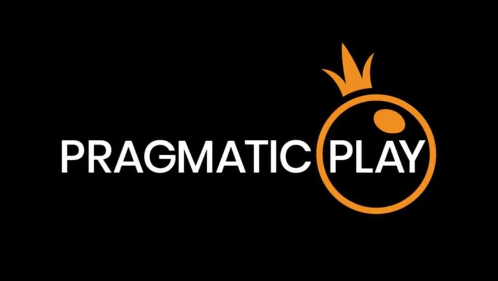 The Pragmatic Play title and orange logo on a black background.